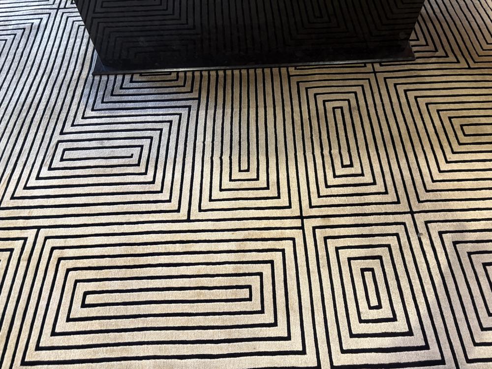 Before photo of rugs cleaning in Kallaroo. 