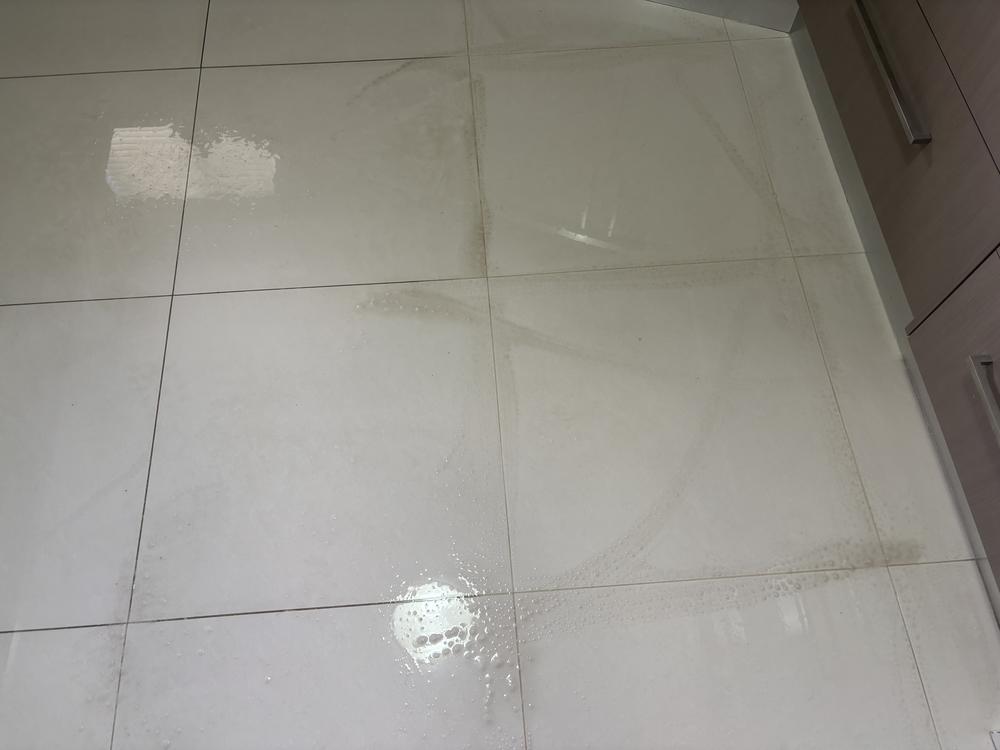 Before photo of the tile and grout clean job in Stirling. 