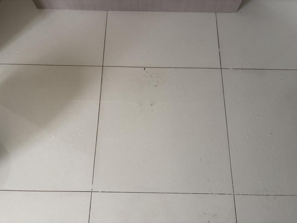 Before photo of the tile and grout clean job in Stirling. 